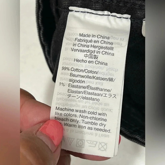 Madewell Stretch Denim A-Line Skirt Women's Size 2 Carbon Black Pockets Mini - Picture 6 of 10